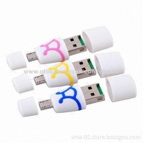 OTG Card Readers for Smartphone with USB2.0 and 1.1